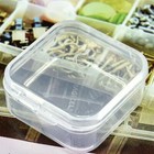 10-100pcs Mini Clear Plastic Small Box Hook Jewelry Earplugs Container Case Box