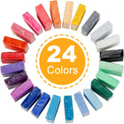 24 Colors Small Block Polymer Clay Starter Kit  Oven Bake Clay  Diy Molding C   
