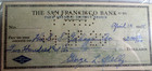 George  high Pockets  Kelly   Signed 1928 Personal Bank Check   Psa dna Slabbed