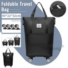 Expandable Rolling Bag With Wheels Foldable Duffel Bag For Travel Carry On Bag  