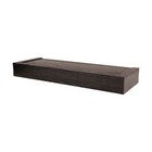 High   Mighty 18 Inch Modern Floating Shelf Holds Up To 15 Pounds  Espresso