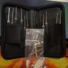    professional 17-pc Lock Picking Kit  12 Picks   5 Tension Tools  Black Zipper C