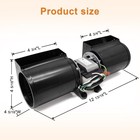 Adviace Gfk-160 Gfk-160a Fireplace Blower Fan Kit For Heat-n-glo Quadra-fire