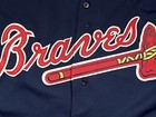 1996 Game Worn Used Issued Hof Fred Mcgriff Atlanta Braves Russell Jersey 48