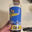 Indianapolis Motor Speedway Indy 500 Racing Glass  Blue Yellow Graphic Cars