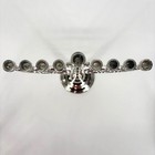 Rite Lite Silver Tone Metal Menorah Jewish Star Judaica Holiday Decor 9 In