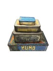 Collection Of Four Vintage And Antique Lithographed Metal Tobacco Tins