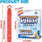 32 Pcs 8 Colors Neon Bubbles Party Favors For Kids  Mini Star Bubble Wand    