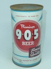 Empty Top Opened 12oz 9   0   5 Premium Beer Flat Top - 9   0   5 Brewing Co  Chicago il