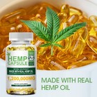 360 Pills Hemp Seed Oil Softgels For Calm sleep stress anxiety muscle relax