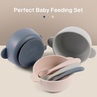 Silicone Baby Feeding Set  3 Pack Baby Bowls With Suction And 3 Pack Baby Spo   