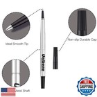Unibene Parker Compatible Rollerball Refill 6 Pack  0 7mm Medium Point - Blac