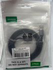 Ugreen Usb A 3 0 Male To Female Extension Cable Nylon Braided 10495p 2pk