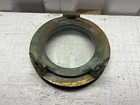 Vintage Bronze Round Porthole Window 6-1 2    Cracked Glass