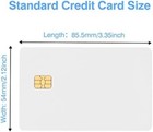 10 Pack Plastic Blank Chip Credit Card With Hico 2 Track Magnetic Stripe Sle4442