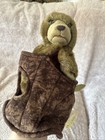 Folkmanis Bear In Tree Stump Hand Puppet New With Tags 11   