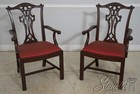 L66399  Set Of 8 Henredon Chippendale Mahogany Dining Room Chairs