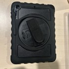 Black Shockproof Case With Swivel Handle And Stand For 9 7 X 7 Inch Ipads