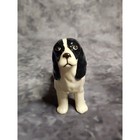 Vintage Robert Simmons Cocker Spaniel Dog Figurine Ruggles Porcelain Black White