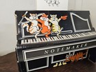 Vintage Notemaker Piano Keyboard Notepad 1980s 1970s Dancing Cats Retro Fun