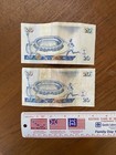 Twins  Lot Of 2  1996 20 Shilling Banknotes Currency  Track  Olympic Medal Motif