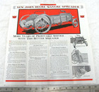 Vintage 1939 John Deere Tractor   Horse Drawn Spreader Brochure Original