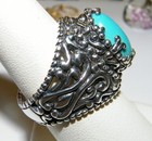 Carolyn Pollack Relios Sterling Silver Turquoise Ring - Size 8
