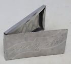 Uncommon  C 1900 Antique Aluminum Calling Card Case Mrs  Harry Mcelvoy Victorian