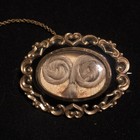 Victorian Mourning Brooch With Braided Hair