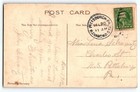 Christmas Postcard Seated Winged Angel Plays Piano Cherubs Watching 1912 Germany