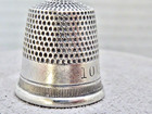 Antique Sterling No  1 0 Thimble Stamped Sg Sterling And An Anchor Hallmark