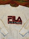 Vintage 90s Us Open Tennis Fila Crewneck Sweatshirt Flusing Meadows