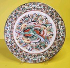 Chinese Export Famille Rose Thousand Butterflies Plate 10 25  Chinoiserie