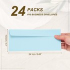 24 Pack Light Blue  10 Business Envelopes  Letter Size Envelopes