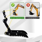 New For Mini Excavators Small Digger Attachment Kit Hydraulic Thumb Clip Clamp