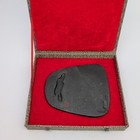 Vintage Chinese Calligraphy She Ink Stone Well Lake 5  Long Presentation Box