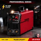 Plasma Cutter 50amp 110v 220v Dual Voltage 1 2  Cut Portable Igbt Welder Machine