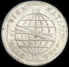 1815 Silver Brazil 960 Reis Joao Vi Coin Km  307 Popular Type