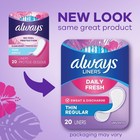 Always Thin Daily Panty Liners For Women  Light Absorbency  Unscented  162 Count