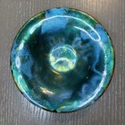 Gerte Hacker Copper Enameled Blue -green Bowl Vintage