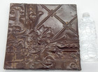 Antique Metal Tin Ceiling Framed Tile 11 X 11 Salvaged Ceiling New York City