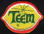 Vintage Uniform Patch Teem Soda Pop Small Size Die Cut Lemon Pepsi Cola N-mint 