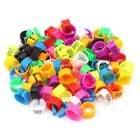 100pcs Leg Bands Plastic Chicken Pheasant Poultry Duck Bird Leg Rings Id Tags