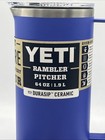 Yeti Rambler 64 Oz Pitcher Durasip Ceramic Blue Stainless Steel Hot Or Cold