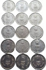 India Republic 1989-2003   1 Rs    2 Rs  Commemorative 15 Copper-nickl Coins  51