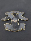 Vintage Harley Davidson Golden Eagle Emblem Medallion Sissy Bar Battery Box Usa 