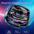 1-2 Pack Magnetic Portable Speaker G200 Mini Sound 5 3 Bluetooth Phone Holder