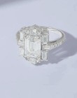 18k White Gold Igi Lab-grown Emerald-cut Diamond Engagement Ring 3 04ctw