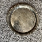 Vintage Godinger Silver Art Co Ltd Decorative Plate Floral Geometric Pattern