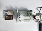 White Singer 221k Featherweight Portable Sewing Machine W  Case Tested